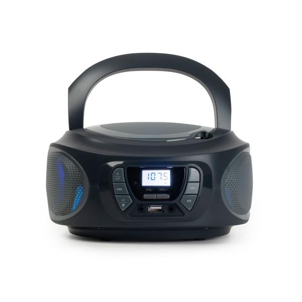 Fonestar boom-one-g gris/ radio cd / 4w / reproductor usb/mp3 / radio fm
