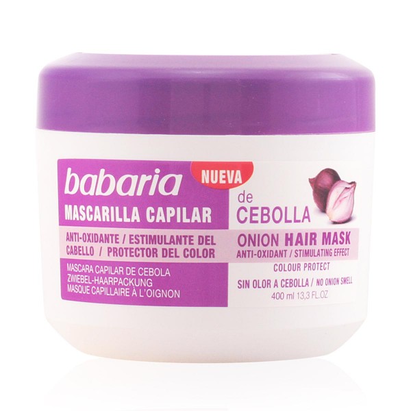 Babaria cebolla mascarilla capilar sin olor 400ml