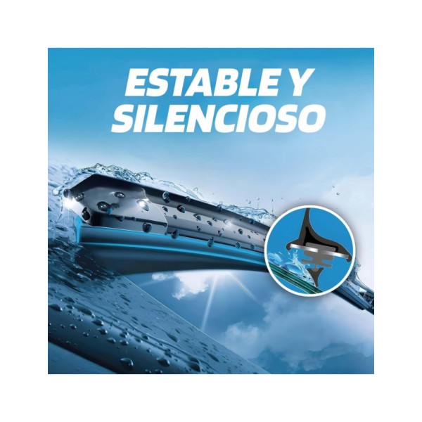 Escobilla Limpiaparabrisas Modelo Aquan41 Ultra Flex Series 16" 41 cm 1 Unidad con 8 Adaptadores